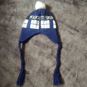 New! Doctor Who Blue Police Box T.A.R.D.I.S. Hat